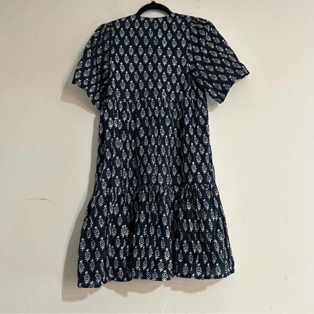 Emerson Fry India Collection Isla Dress 2 Marguerite Blue Organic Size XS/Small - Picture 9 of 14